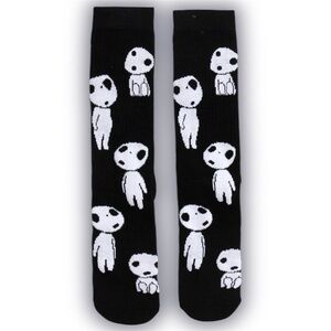Studio Ghibli Princess Mononoke Kodama Allover Print Crew Socks